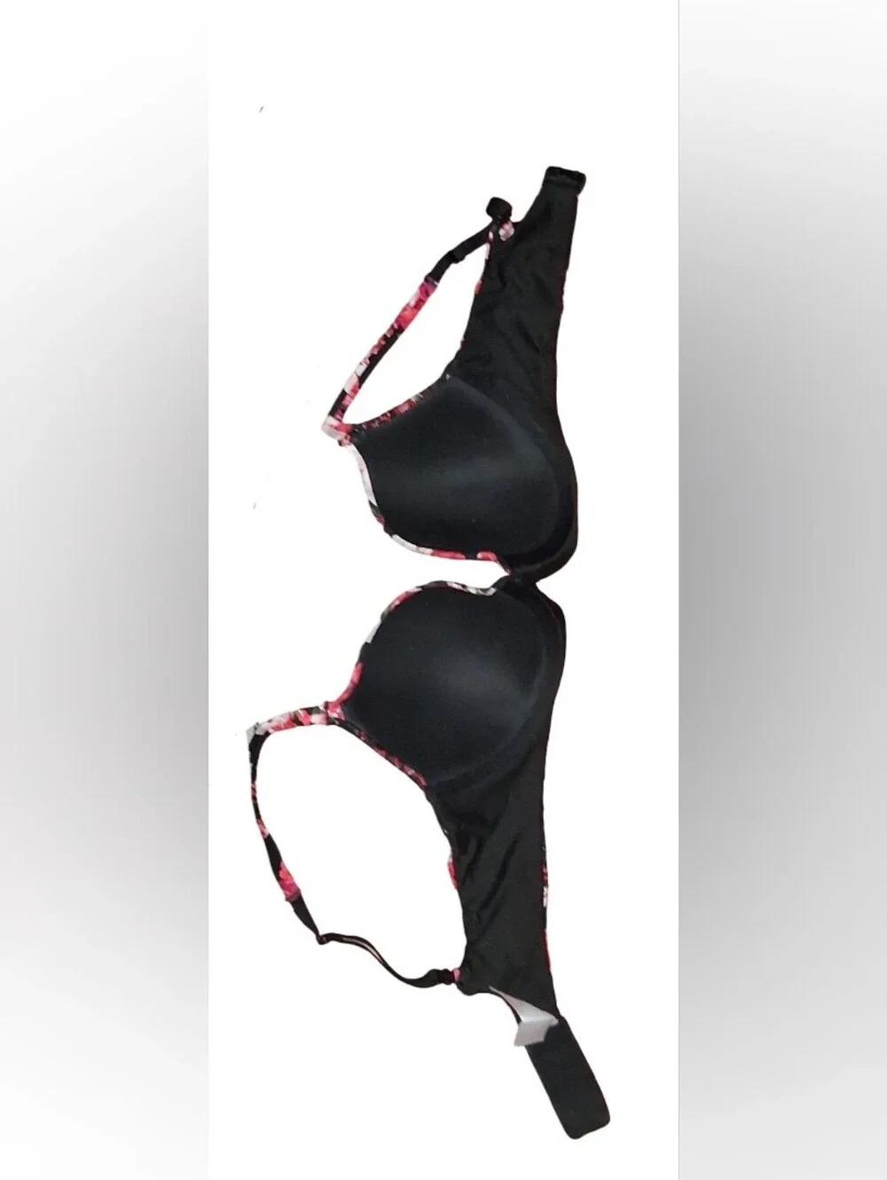 Clothes: Womens Secret Treasues Black Floral Bra 36B NWOT